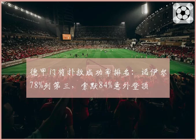 德甲门将扑救成功率排名：诺伊尔78%列第三，索默84%意外登顶